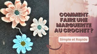 TUTO Comment réaliser une margueritelotus au crochet [upl. by Stetson]