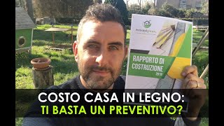 Costo Casa in Legno ti basta un preventivo  Il Rapporto di Costruzione [upl. by Leona360]