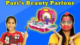 Paris Magical Beauty Parlour  Pari Doing Makeup  Funny Video [upl. by Gardner]