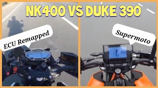 Hataw  NK400 VS DUKE 390  NK400 ECU Remap and Duke 390 first Impression [upl. by Jerrylee]