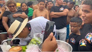 REGALAMOS CEVICHE EN LA PLAYA  AGUA DULCE CHORRILLOS🏝️👨‍🍳🇵🇪 [upl. by Nattie]