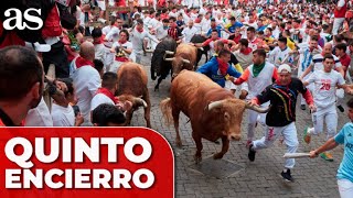 Resumen del QUINTO ENCIERRO de SAN FERMÍN [upl. by Pazia612]