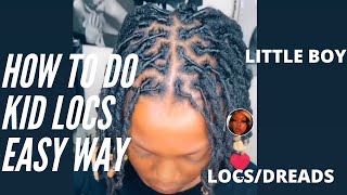 How To  do kid locsdreads on little boys hair [upl. by Nairad113]