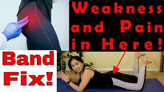 Piriformis Syndrome Exercises Program with Elastic Band Gentle Progression Fix [upl. by Gelhar103]