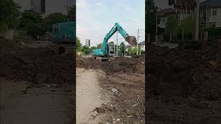 KOBELCO sk140 Super xm ทอยดิน ปรับพื้นที่ สร้างบ้าน หนุ่มน้อยเมืองสุรินทร์ excavator KOBELCO [upl. by Nepil]