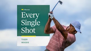 Tiger Woods First Round  Every Single Shot  The Masters [upl. by Marin]