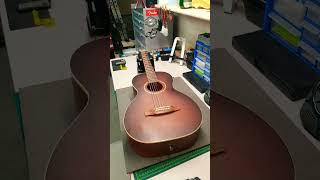 On the Workbench  Art amp Lutherie Cedar acoustic guitar quotAmiquot model [upl. by Andrej]