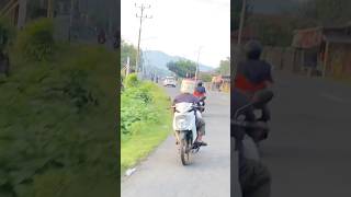 Driving with a rice cooker as a helmet funny funnyvideo [upl. by Kennie]