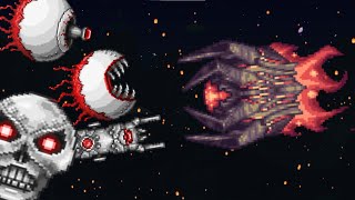 Terraria Mechanical Bosses Vs Calamitas Clone Tmodloader 144 Smash Bros Boss Fight [upl. by Irtemed]