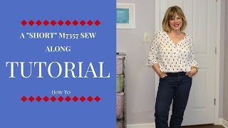 M7357 Blouse Sew Along [upl. by Rekrap284]