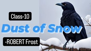 DUST OF SNOW  class 10th poem explained poem english cbse class10 robertfrost exam [upl. by Kaz134]