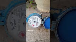 Water Meter readingCheck water speed flowwatermeterwater watermetro ryn717 [upl. by Eusadnilem329]