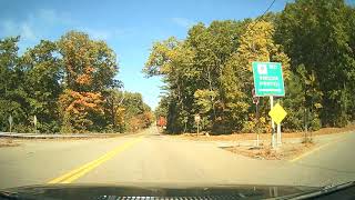 Beautiful Autumn Drive Through Hopkington and Southborough Massachusetts [upl. by Palmore]