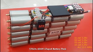 12Volts 60AH Lifepo4 Battery Pack 32650 [upl. by Lacym]