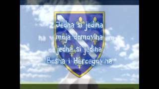 Jedna si Jedina  Himna Bosne i Hercegovine sa tekstom [upl. by Nole557]