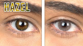 Freshlook Colorblends Pure Hazel vs Solotica Aquarella Dandara Hazel [upl. by Aiehtela]