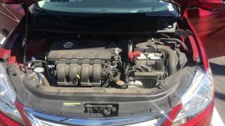 NISSAN SENTRA a how to check oil [upl. by Ivon]