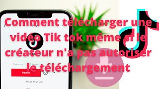 Comment télécharger une vidéo TikTok 2022 [upl. by Einreb]