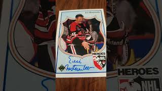 Eric nesterenko hockey autograph ttm moderndaybreakfastclub [upl. by Anauqat]