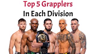 The Top 5 Best UFC Grapplers In Each Division [upl. by Neelahtak]