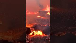 Lava spews from Hawaiis Kilauea volcano [upl. by Ainoval]