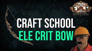 CRAFT SCHOOL 1 Elemental Crit Bow easy  POE 323 [upl. by Ylatfen]