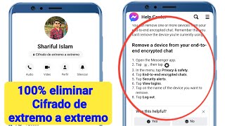 ELIMINAR o DESACTIVAR el cifrado de extremo a extremo en FACEBOOK MESSENGER  Nuevo método 2024 [upl. by Rutra]