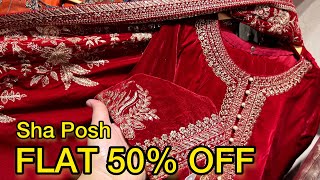 sha posh sale today  flat 50 off [upl. by Hardi177]