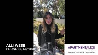 Meet Alli Webb at Apartmentalize 2019 [upl. by Eelarak]