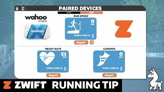 Zwift Running with a Wahoo Tickr XRun HR Monitor [upl. by Inaej]