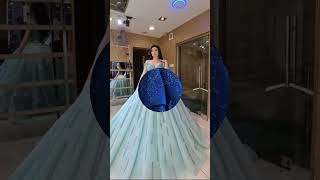 Multi colour ball gown collection ❤️viralvideo youtubeshorts trending shorts shortvideo gown [upl. by Heindrick585]