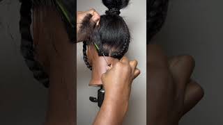 Box braids for beginners No 3 howto [upl. by Eenert]