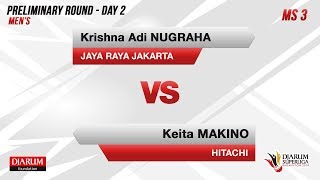 PRELIMINARY ROUNDS  MS3  KRISNA JAYA RAYA VS KEITA HITACHI [upl. by Roseann921]