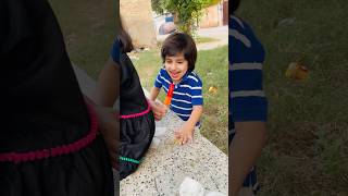 omer ny kis k ice cream kha lishorts shortfeed funnyshorts [upl. by Enneillij]