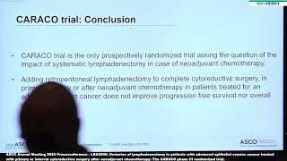 ASCO 2024  LBA5505  The CARACO phase III randomized trial [upl. by Pavyer]