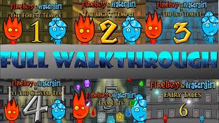 Fireboy and Watergirl 16 ALL Games  ALL Levels Full Walkthrough [upl. by Latsyrc]