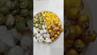 Filling platter with sweets ASMR asmr chocolate platter food [upl. by Aniuqaoj]