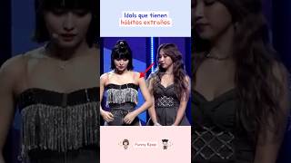 Idols que tienen hábitos extraños kpop shorts [upl. by Ruckman]