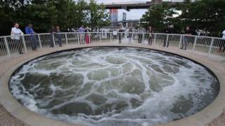 Anish Kapoors Whirlpool quotDescensionquot in Brooklyn Bridge Park [upl. by Yellehs]