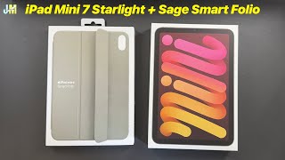 iPad Mini 7th Gen Starlight  Sage Smart Folio Case UNBOXING [upl. by Dennis]