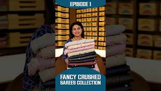 Fancy Crushed Saree Collection EP1  Sarada Sarees Centre  sarees saradasareescentre silksaree [upl. by Aihsrop737]