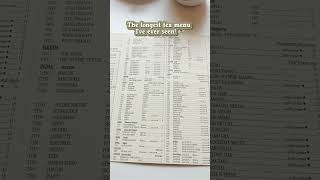 Mariage Frères  The Longest Tea Menu ☕️ [upl. by Eromle]