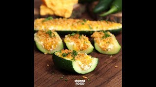 Jalapeno Popper Stuffed Zucchini [upl. by Elime]