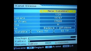 2020 Kanal Ayarlama Türksat SİNYAL YOK [upl. by Nichols]