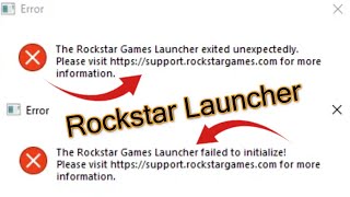 How to fix The Rockstar Games Launcher Failed to initialize  Error Exited Unexpectedly [upl. by Lynus]