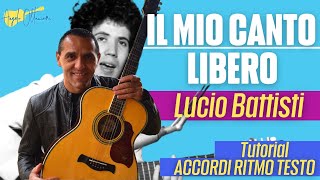 Il Mio Canto Libero  Lucio Battisti  Chitarra [upl. by Armilda]