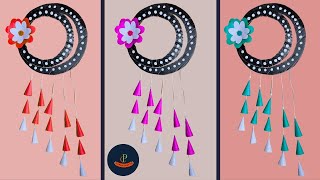 Unique Flower Wall Hanging  Beautiful Paper Craft For Home Decoration  paper crafts [upl. by Ellswerth]