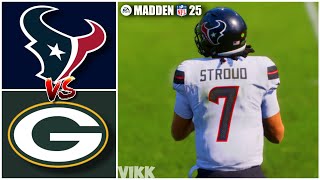 Texans vs Packers Week 7 Simulation Madden 25 PS5 [upl. by Omarr]