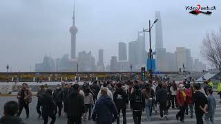 Shanghai Skyline and The Bund [upl. by Airetnuhs]