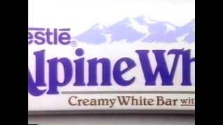 Nestle Alpine White chocolate bar commercial 1990 [upl. by Edgerton]